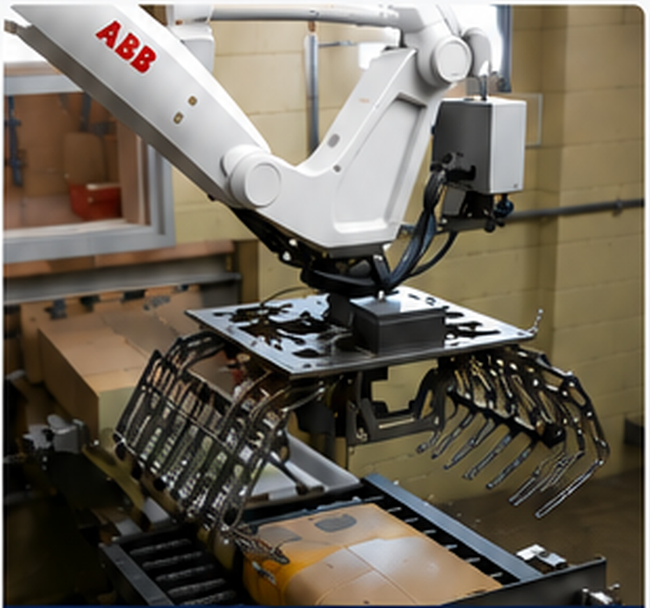 Completed robotic gripper installed on an ABB robot