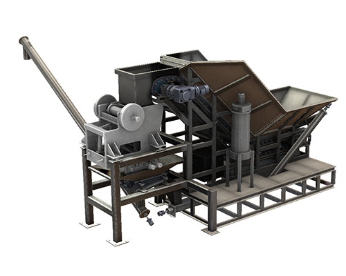 Industrial crusher CAD model