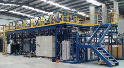 Completed processing plant installation