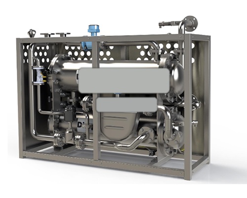 Compact process skid CAD model